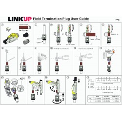 Conector Rj45 Blindado Cat 6A 10Gb Tooolfree, Armable, awg 22. Shielded, Lo correcto para APs enlaces WiFi PtP.