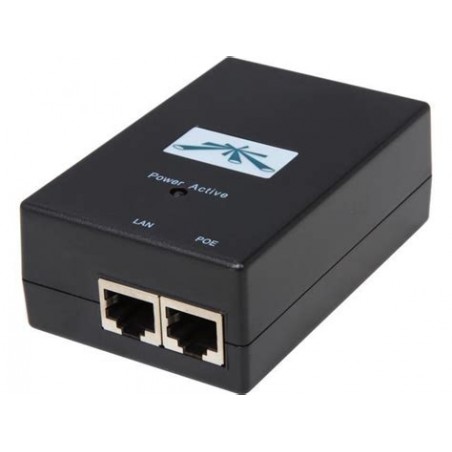 Inyector POE Ubiquiti Gigabit, 48v, NEW Rem Reset, ESD, 0.32Amp,  15w, 802.3af Pins 4_5+ y Pin 7_8-. Gtia:30d