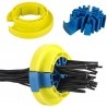 Herramienta para Peinar, Organizar, Alinear Cables Utp, Amarillo - Azul