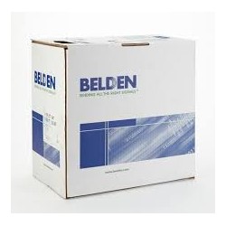 Rollo Coaxial RG-6  Belden Blanco 305m CATV, 60 Malla Pvc, Cooper 0.040, awg18