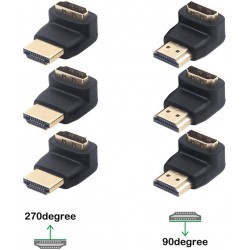 Unión HDMI, 90g Macho/Hembra, interno