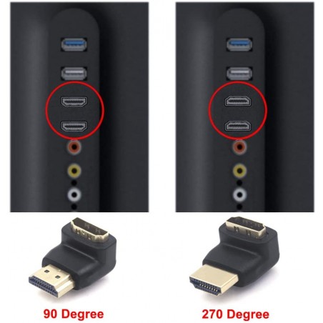 Unión HDMI, 270g Macho/Hembra, externo