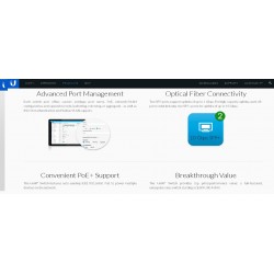 Switch 24 ptos POE +2 Sfp. Administrable Unifi. Gigabit Poe 802.3af/at, 250w. Ubiquiti.