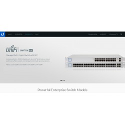 Switch 24 ptos POE +2 Sfp. Administrable Unifi. Gigabit Poe 802.3af/at, 250w. Ubiquiti.