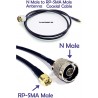 Cable Pigtail TP-Link para Antenas, Macho Tipo N a Hembra RP-SMA, 20 Cm