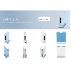 Router AP Mikrotik 4 Ptos, WiFi 300Mbps 802.11bgn, 100Mb Wps, 1Wan 3Lan.  Gtia: 30 dias.