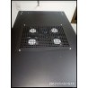 Gabinete piso 22rmu, Prf 100cm Alt 115cm 4 Ptas Fte Micro Perfora, Extrac, Ruedas Explorer, desarmado. Negro. Gtia: Nuevos