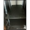 Gabinete piso 32rmu Prf 100cm, Alt 160cm, 4 Puertas Fte Micro Perfora, Extrac, Ruedas, desarmado. Negro. Gtia: Nuevos