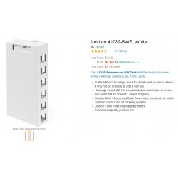 Caja Superficial 6 ptos blanco, Leviton