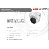 Camara IP Domo 2 Mpx, 2.8mm Poe Hikvision, Metalica, Led 30m, 1/3", Rj45, Onvif, h265, 10/100Mb, NoSD, IK10, IP67. Gtia: 90dias