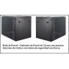 Gabinete Pared 12 rmu, desarmado 2Pzas c_llave, Negro, Anc60xAlt80xPrf50 Nota: Sin Extractor,