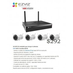 Camara IP WiFi Cañon 2.8mm 1MPx EzViz 2 Antenas, 1/4", IP66, Sd128Mb, Ir 30m, cs-cv310-a0-3b1wfr. 1xRj45. Gtia: 90dias