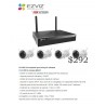 Camara IP WiFi Cañon 2.8mm 1MPx EzViz 2 Antenas, 1/4", IP66, Sd128Mb, Ir 30m, cs-cv310-a0-3b1wfr. 1xRj45. Gtia: 90dias