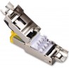 Conector Rj45 Blindado Cat 6A 10Gb Amarillo, Tooolfree, Armable, awg 22. Shielded. Ideal Exteriores, Antenas, AP.