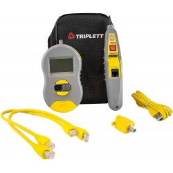 Certificador Triplett Byte Brothers Real World RJ45/11/BNC, LAN Test, Gen Tono/Tracker, Funda, 2x Bat9v. Reporte Exportable