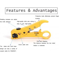 Crimping Tool compresion para rematar Plugs Macho Rj-45 CAT 6A-Shielded