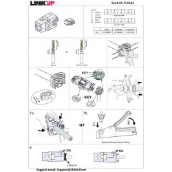 Jack Rj45 hembra Blindado Cat 6A 10Gb