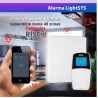 Alarma Risco Lightsys, Cableada 8 Zonas Expandib  48zonas, Teclado Pantalla, Sensor Mvto Comet Pir rk210pt Contactor Magnetico