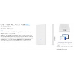 AP UniFi MESH Exter, Dual Band, Ubiquiti Omni 360º, 802.11a/b/g/n/ac, 1750Mbps Mimo 3x3, 802.3af PoE 48v, Gtia: 30 dias