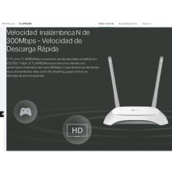 Router 300Mbp, 2 Antenas, +Flujo Red Tp-Link 1Wan, 4Lan Rj45, Wds, Wss, Wps, b/g/n.