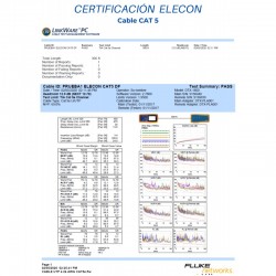 Bobina Cat 5e Elecon F Cobre, 100m, Azul