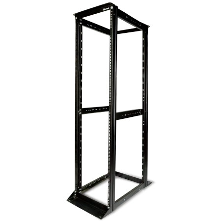 RACK 4 Postes, 42u, Prof: 100Cm. Nacional, grapa tuerca, desarmado, hierro