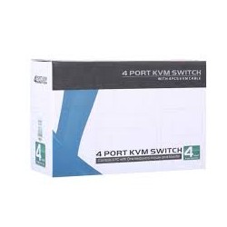 Kvm Serv-Switch, 4 Ptos USB, CON cables, Garantia: 10 dias fecha factura