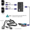 Kvm Serv-Switch, 4 Ptos USB, CON cables, Garantia: 10 dias fecha factura