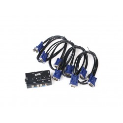 Kvm Serv-Switch, 4 Ptos USB, CON cables, Garantia: 10 dias fecha factura