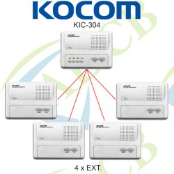 Estacion Kocom Manos libres p/central KIC-304M/308M, Gtia: 90 dias