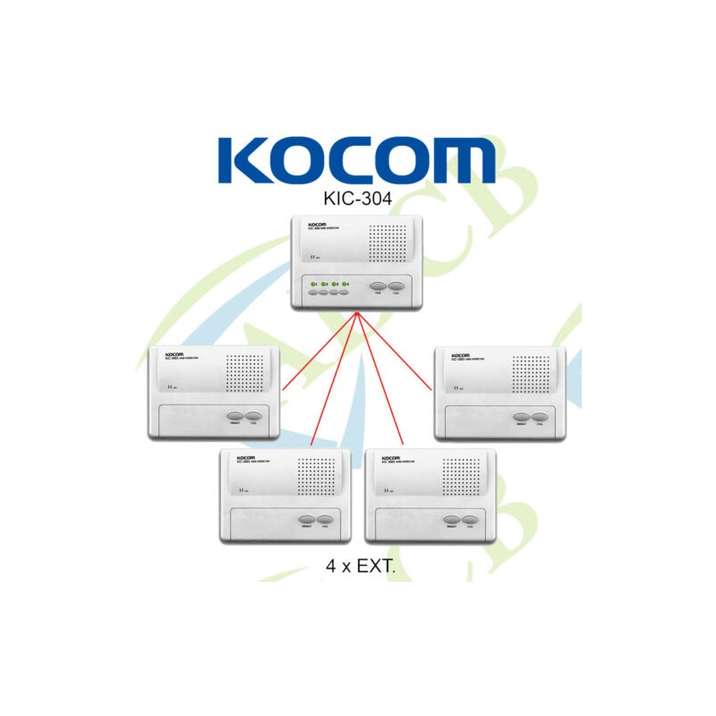 Intercomunic Kocom Central Manos libres Sop 4Est KIC-300S, Gtia: 90 dias.