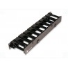 Organizador Horizontal 1 u, frente/Traser, Pand Fte:3"x3" - Tras. 2"x5", Plastico, Negro