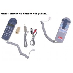 Micro Telefono de Prueba, Accesorios Puntas Rj-11, Caimanes.  Gtia: 7 Dias