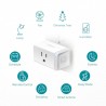 Toma Electrica Smart Wifi 1x 15A Tp-Link, NEMA 5-15P, Sw On/Off, IFTTT, 2.4Ghz, Compat Alexa Google Home. Gtia: 90d