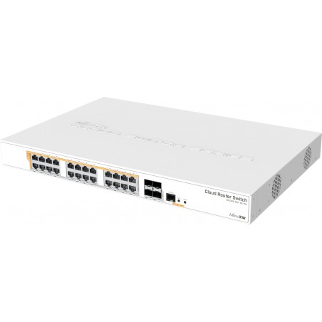 Switch 24p POE 4 Sfp. Mikrotik Admin, 500w 28 Ptos Gigabit Poe 802.3af/at, 30w License Lev 5. Grntia Gnral: 90 dias