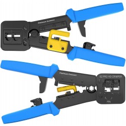 Crimping Tool Rj45 PT, Cat 5e CAT 6 y Rj11. PT es Pass Trought, cuchilla rematador