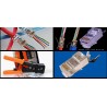 Crimping Tool Rj45 PT, Cat 5e CAT 6 y Rj11. PT es Passtrough, cuchilla rematador