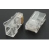 Conector RJ-45 Passtrought Cat 6, 50unds