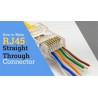 Conector RJ-45 Passtrought Cat 6, 50unds