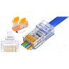 Conector RJ-45 Passtrought Cat 6, 50unds