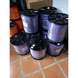 Bobina UTP CAT 6 Violeta hilo GND Elecon awg23, Gnd es hilo de tierra, 305m