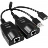 Extensor USB Activo 1 Puerto UTP RJ 45 100 Mts 1x Dc5v2A. Grtia: 5 D