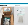 Faceplate Panduit 4 Puertos Blanco Ejecutivo