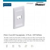 Faceplate Panduit 4 Puertos Blanco Ejecutivo