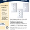 Faceplate 2 Puertos standard Blanco