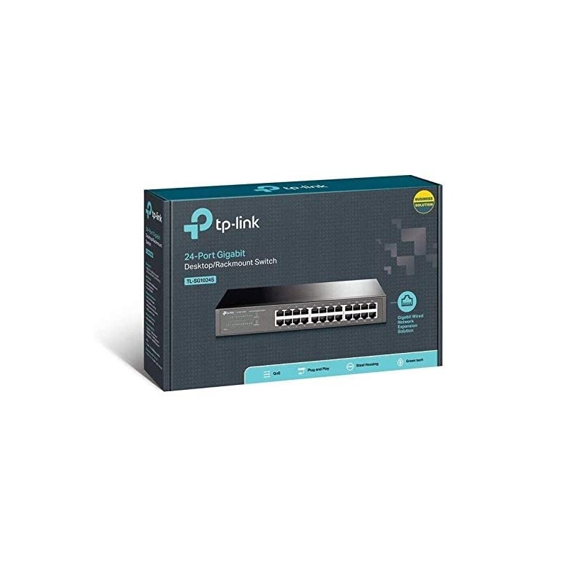 Switch 24 Pto 100/1000 Mbp, Rack Tp-Link Gtia: 30 Dias Fact / 120dias Importador