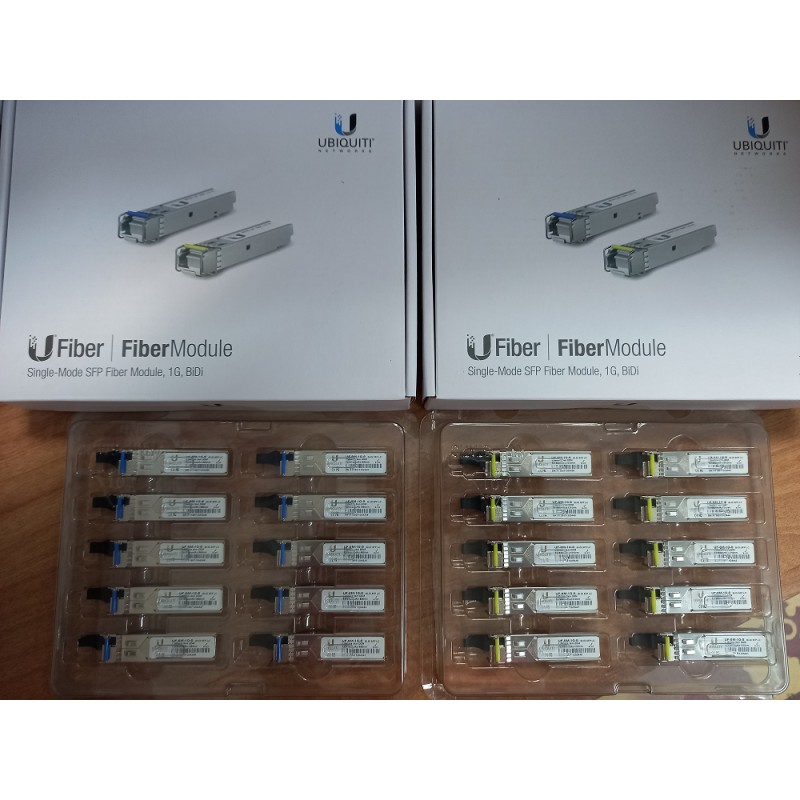 Puerto SFP SM Mono WDM Bidireccional, LC, Unifi TX _1310nm, RX_1550nn, 3000m, AZUL 1.25Gbps, Transmiten x1 hilo, DDM. Grtia:30d