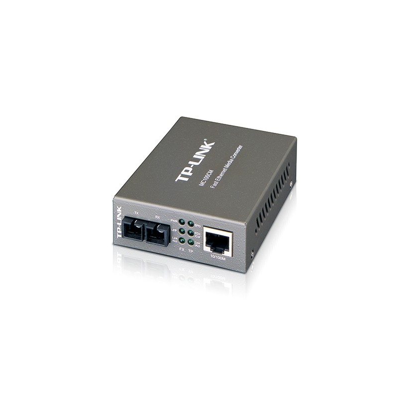 Transceiver Multimodo 10/100mbp, SC, 2km Convert Media, 62.5/125, 1310nm, Tp-Link IEEE 802.3/3u/3x.  Gtia: 90 dias factura