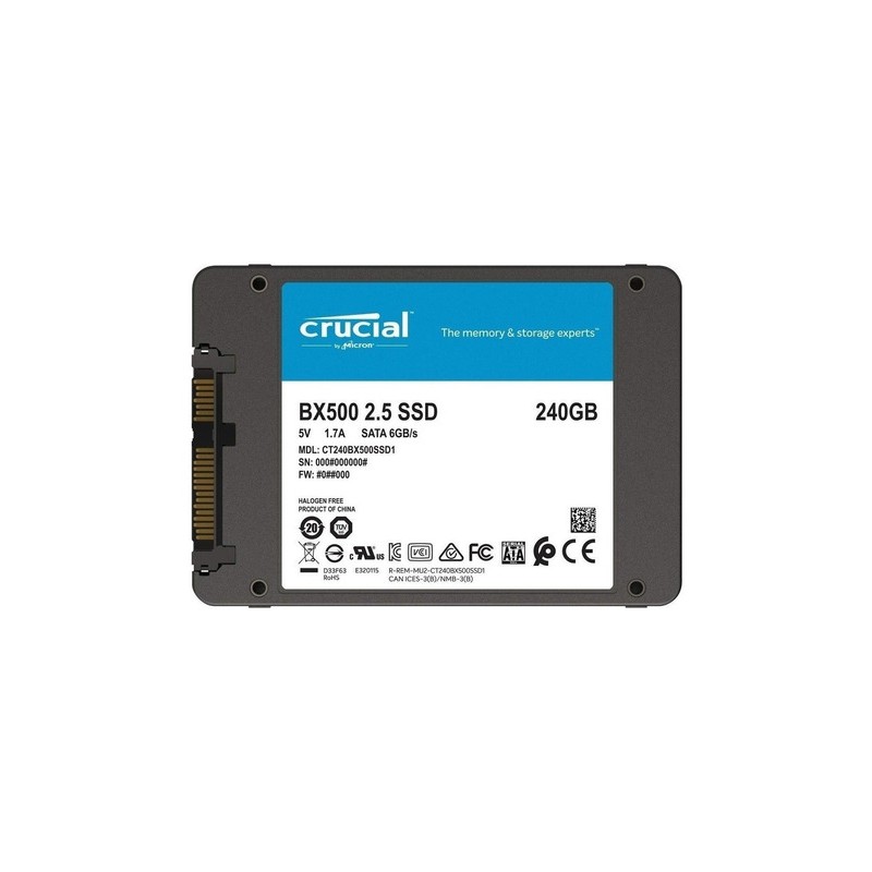 Disco Duro SSD 240 Gb Solido S3, Crucial. Garantia: 90 dias factura