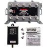 Amplificador CATV 9 canales, 8dbi, metal 52-1002Mhz, Transf 12Vdc. Gtia: 30dias 6 kV protec, PTC Short-Circuit. Antronix